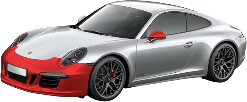 Wybrane elementy PPF – Porsche 911